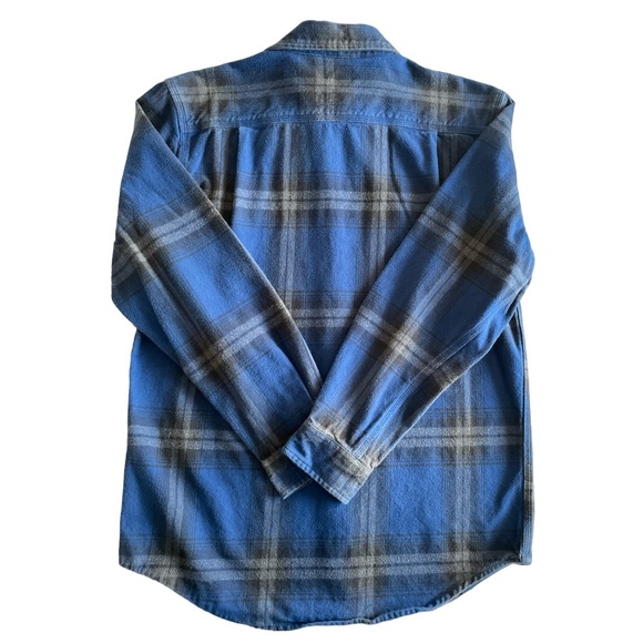 Carhartt Blue Plaid Flannel Shirt - Picture 5 of 7